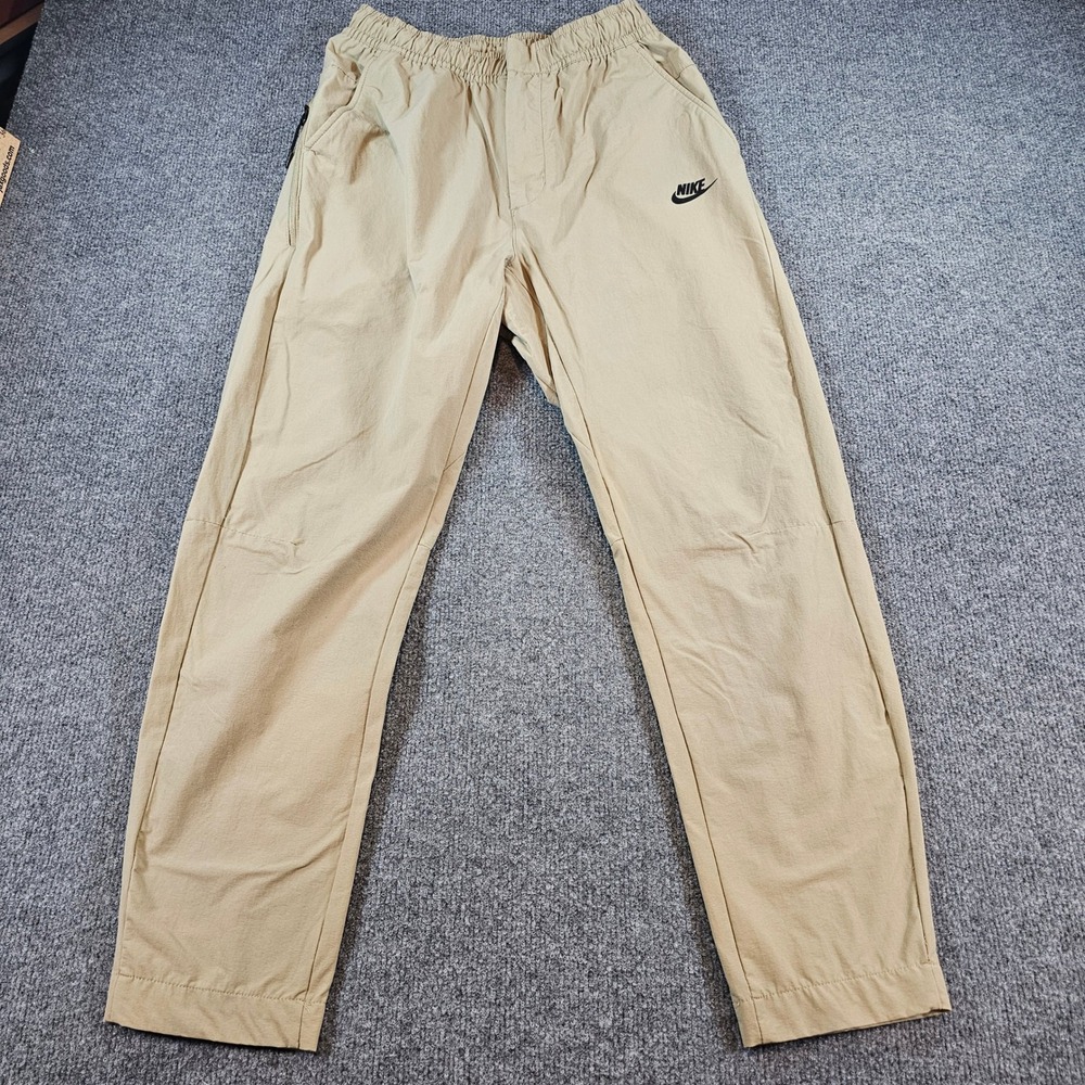 Nike Sportswear Mens M Commuter Pants Tech Woven Khaki Tan DM6621-247 Tapered